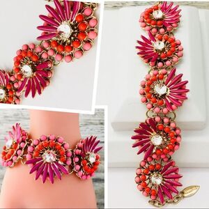 Coldwater Creek Floral Statement Bracelet 1023